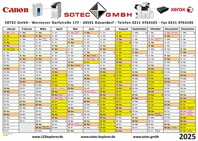 Produktbild Jahreskalender